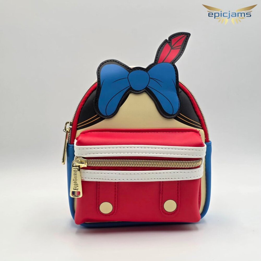 Loungefly Disney Pinocchio Figural Wristlet Bag New